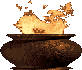 gif of a cauldron with flames coming from the top